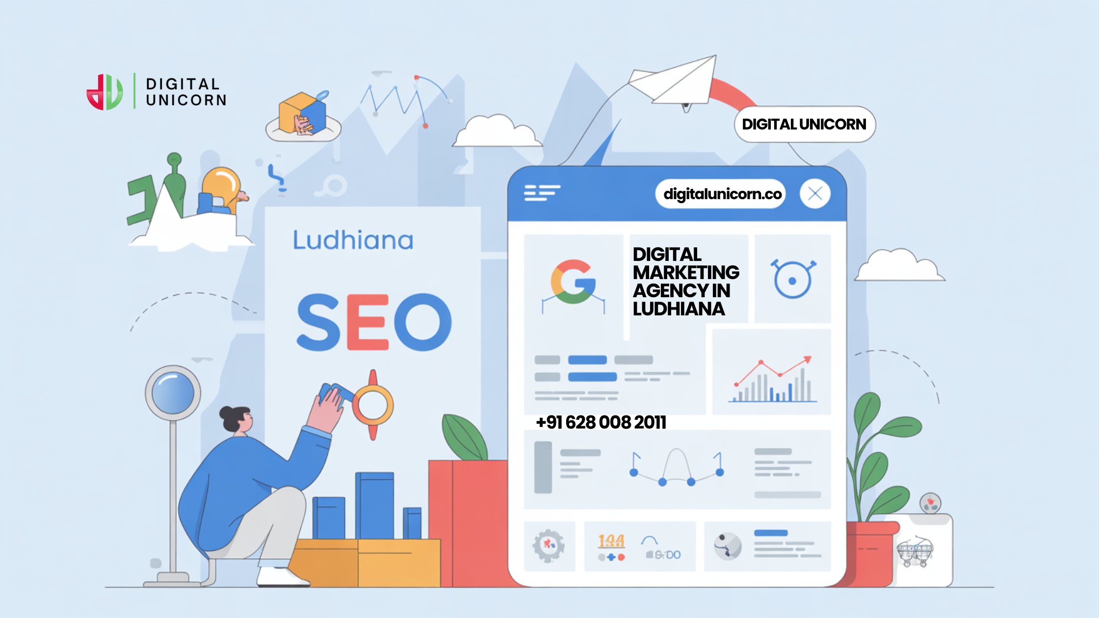 DIGITAL UNICORN, marketing agency near me, online marketing company ludhiana, digital marketing agency in ludhiana,